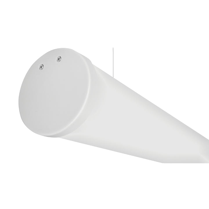 Kit perfil aluminio suspender con difusor cilíndrico ILUPA60KIT. - L:2m Ø:6cm- para tira LED, incluye tapas laterales y kit de suspensión de iLumileds