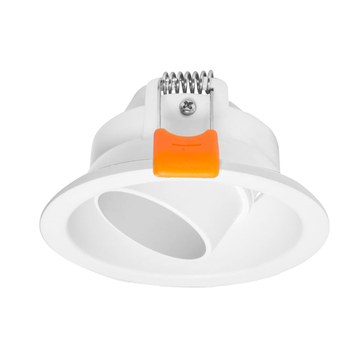 Portalámpara para MR16 dirigible con snoot fabricado en policarbonato, incluye base GU10 de iLumileds