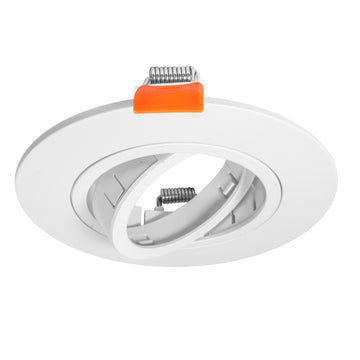 Portalámpara para MR16 plano dirigible de policarbonato, incluye base GU10 de iLumileds