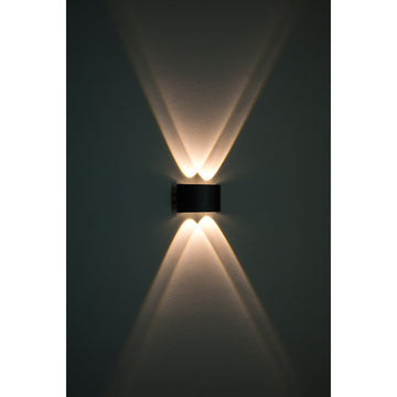 Luminario de muro exterior doble salida simétrica directa / indirecta 4W de iLumileds