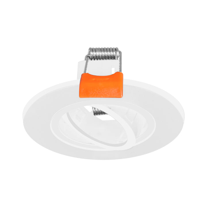 Portalámpara pequeño para MR11 plano dirigible de policarbonato, incluye base MR11 de iLumileds