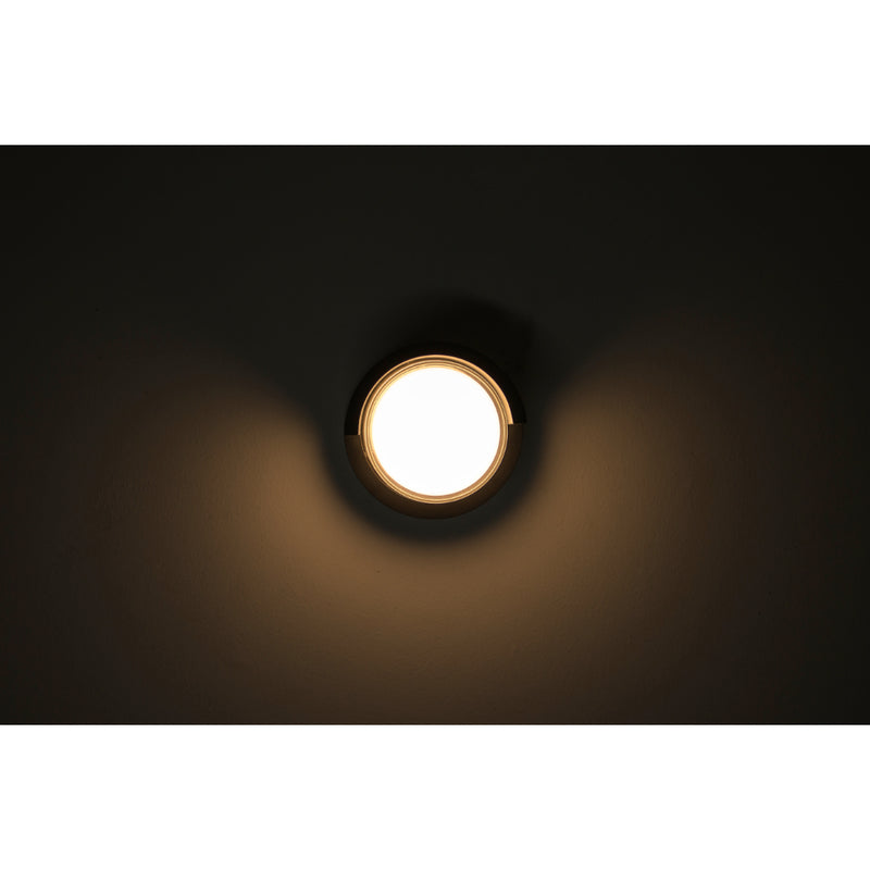 Luminario de muro exterior circular 7W con salida de luz frontal de iLumileds