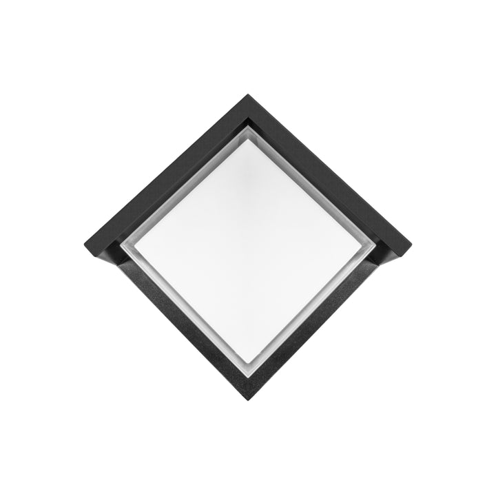 Luminario de muro exterior diamante 7W con salida de luz frontal de iLumileds