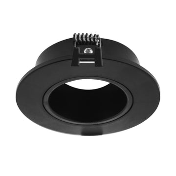 Difusor redondo dirigible semiprofundo para lámpara tipo dicroica MR16 fabricado en policarbonato incluye base GU5.3 de iLumileds