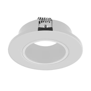 Difusor redondo dirigible semiprofundo para lámpara tipo dicroica MR16 fabricado en policarbonato incluye base GU5.3 de iLumileds