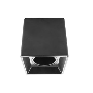 Downlight rectangular sobreponer para lámparas MR16, incluye base GU5.3 de iLumileds