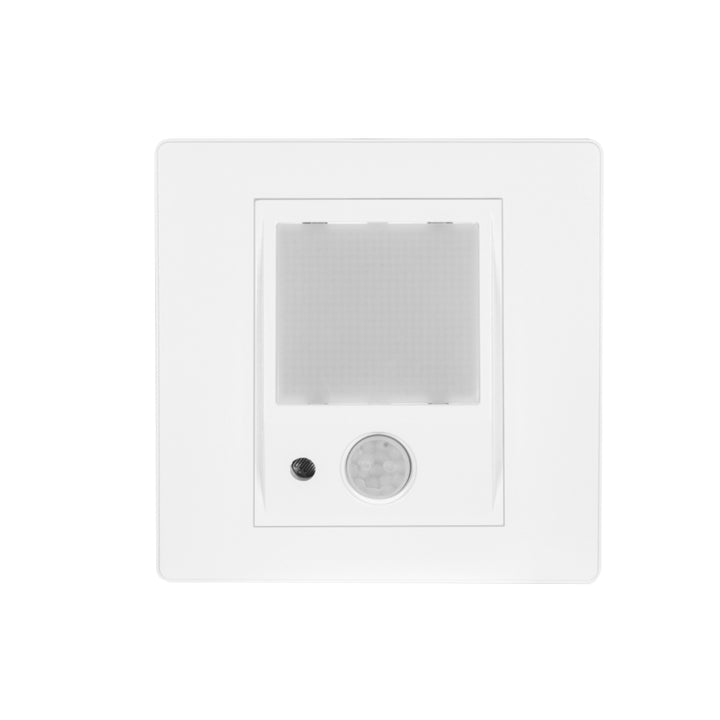 Luminario blanco de cortesia para empotrar en muro con sensor 1W luz frontal de iLumileds