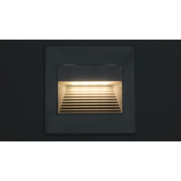 Luminario blanco de cortesia para empotrar en muro 1W luz indirecta de iLumileds