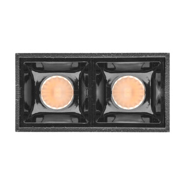 Downlight sobreponer Rectangular Puntual dos cuerpos ópticos 4W 30° CRI:90 de iLumileds