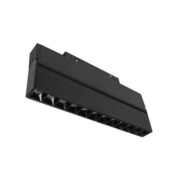 Luminario tipo rectangular puntual dirigible 12W 24° 12 cuerpos ópticos 48V 3000K para riel magnético de iLumileds