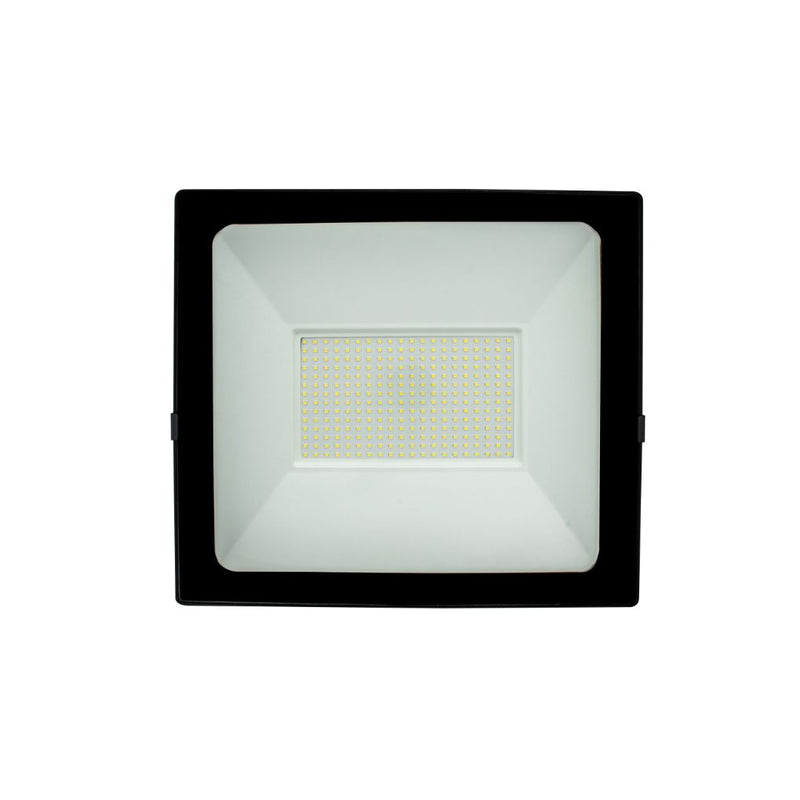 Reflector LED plano 150W 120° fabricado en aluminio acabado negro, color de luz frío 6500K de iLumileds