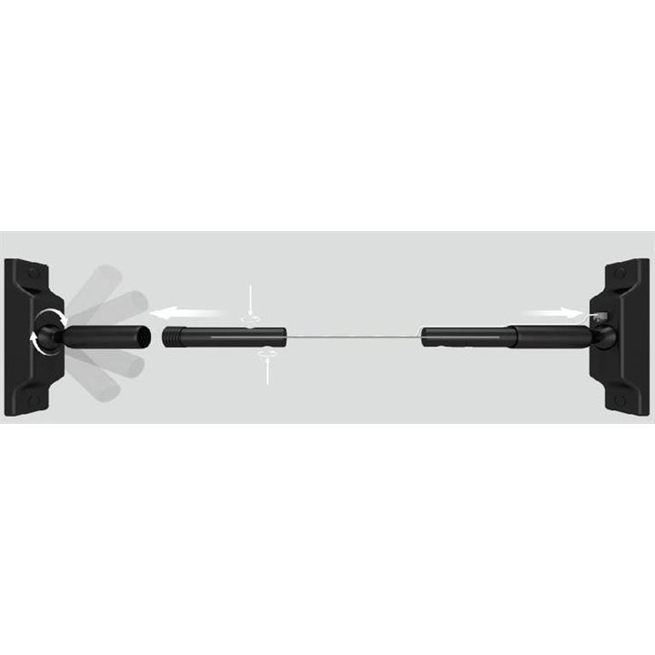 Luminario Skyline acabo Negro 10m para tensar de muro a muro, líneas de luz directa o indirecta 13w/m de iLumileds