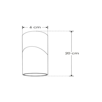 Luminario cilíndrico dirigible para sobreponer para lámpara MR16 GU10 (no incluida) de iLumieds