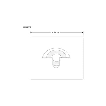 Luminario de cortesía luz oculta para empotrar en muro 2.5W luz cálida (3000K) de iLumileds