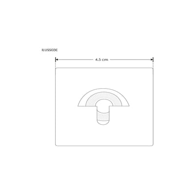 Luminario de cortesía luz oculta para empotrar en muro 2.5W luz cálida (3000K) de iLumileds