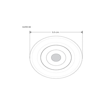 Mini Downlight dirigible LED 2.5W 15° Neutro Cálido (3000K) 85-265V de iLumileds