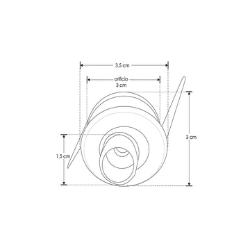 Mini Downlight dirigible LED 2.5W 15° Neutro Cálido (3000K) 85-265V de iLumileds