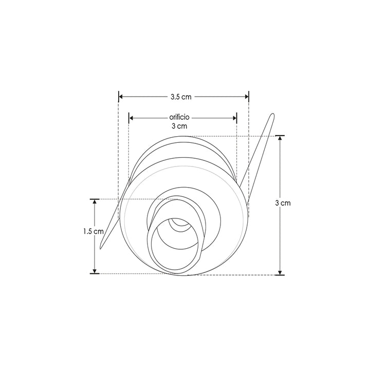 Mini Downlight dirigible LED 2.5W 15° Neutro Cálido (3000K) 85-265V de iLumileds