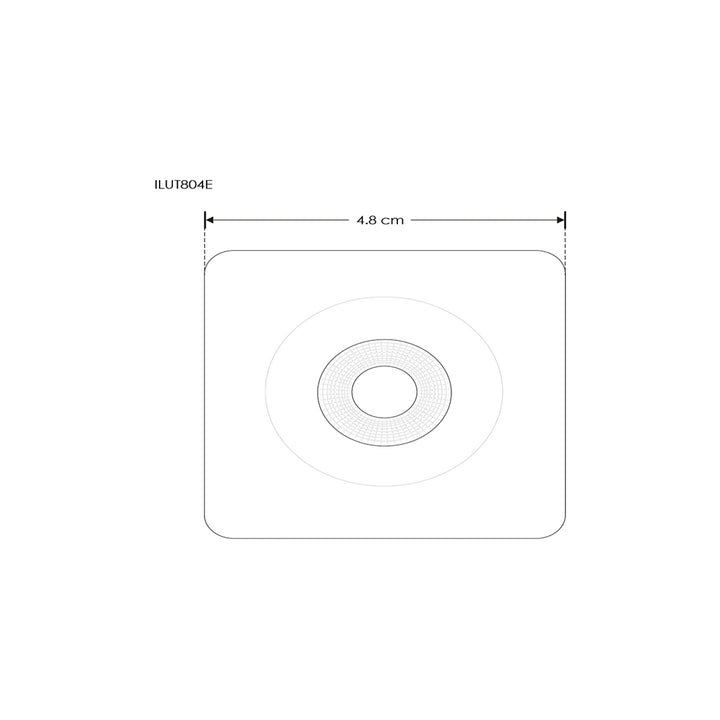 Downlight 3w 35° cuadrado de bajo deslumbramiento neutro cálido (3000K) de iLumileds