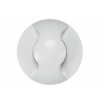 Luminario circular de cortesía doble salida de luz para empotrar en muro 2.5W luz cálida (3000K) de iLumileds