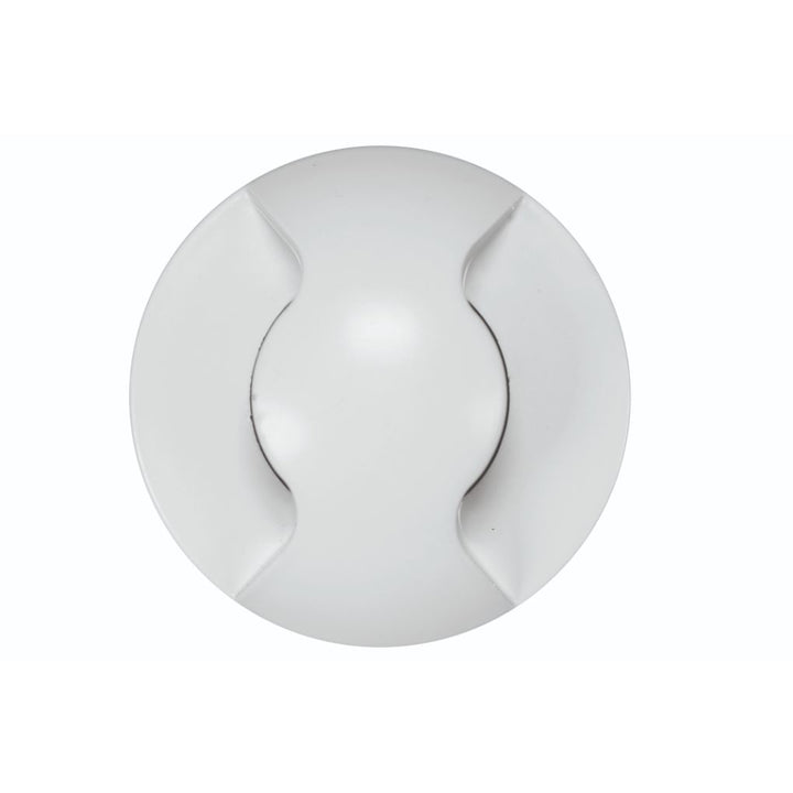 Luminario circular de cortesía doble salida de luz para empotrar en muro 2.5W luz cálida (3000K) de iLumileds