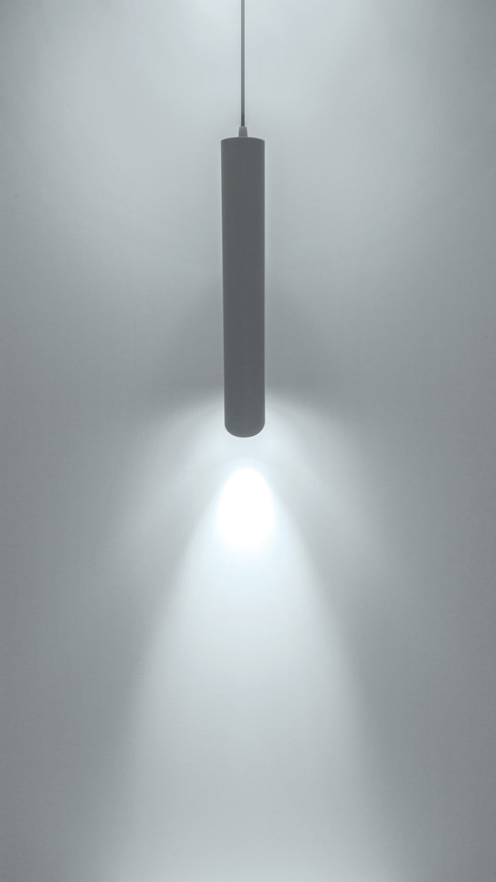 Luminario Hidra tubular 23cm para suspender acabado ext negro / int dorado para lámpara MR16 GU10 (no incluida) de iLumileds