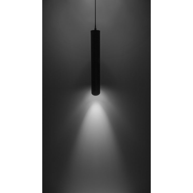 Luminario tubular 40cm para suspender acabado ext negro / int dorado para lámpara MR16 GU10 (no incluida) de iLumileds