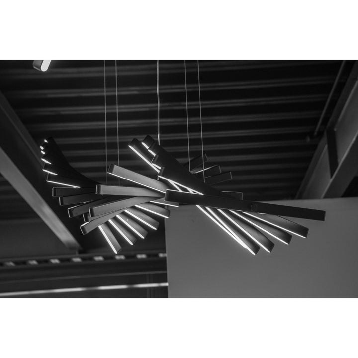 Luminario CiLia decorativo para suspender multibrazos 100W, color de luz programable (Cálido - Neutro - Frío) con control remoto de iLumileds