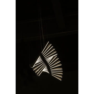 Luminario CiLia decorativo para suspender multibrazos 100W, color de luz programable (Cálido - Neutro - Frío) con control remoto de iLumileds