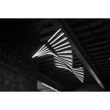 Luminario CiLia decorativo para suspender multibrazos 100W, color de luz programable (Cálido - Neutro - Frío) con control remoto de iLumileds