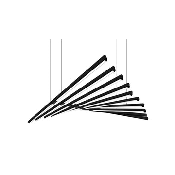 Luminario CiLia decorativo para suspender multibrazos 100W, color de luz programable (Cálido - Neutro - Frío) con control remoto de iLumileds