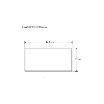 Wallpack de policarbonato 12W luz cálida de iLumileds