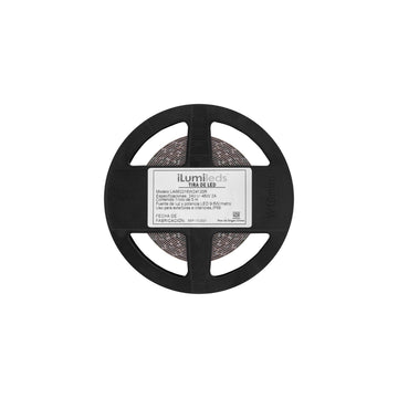 Tira LED IP66 19.2W/m 24V CRI:90 con 240 chips/m rollo 5m opción de tonos de luz, con auto adhesivo de iLumileds