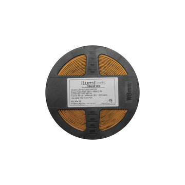 Tira LED COB 12W/m 24V CRI:90 con 512 chips/m rollo 5m opción de tonos de luz, con auto adhesivo de iLumileds