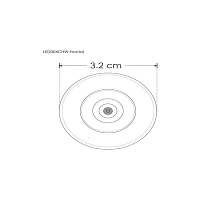 Mini Downlight circular 1W óptica 45° Neutro Cálido (3000K) 85-265V de iLumileds