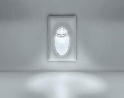 Luminario rectangular LED para empotrar en muro 1W Color de luz blanco cálido (3000K) 90-260V de iLumileds