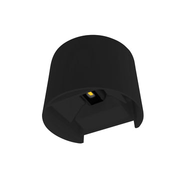 Luminario semicilíndrico con doble salida de luz ajustable independiente para crear efectos geométricos 6W luz cálida de iLumileds