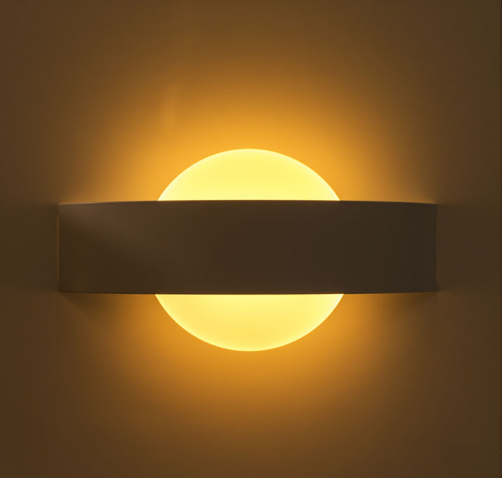 Luminario circular con franja de efecto en negativo 5W luz cálida de iLumileds