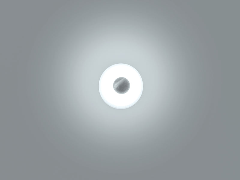 Luminario circular de cortesia LED para empotrar en muro luz perimetral 1W Color de luz blanco cálido (3000K) 100-240V de iLumileds