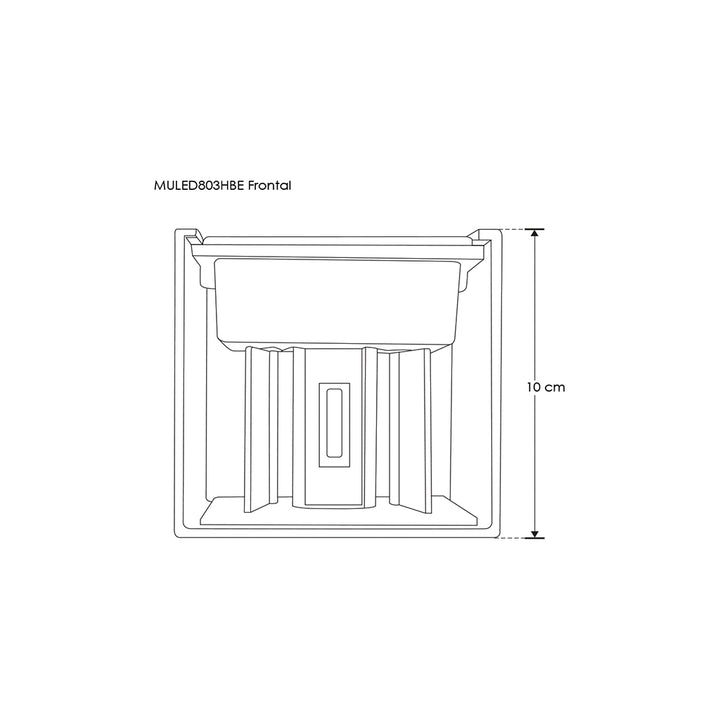 Luminario cubico con doble salida de luz ajustable independiente para crear efectos geométricos 6W luz cálida de iLumileds