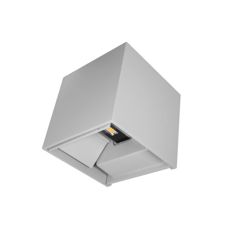 Luminario cubico con doble salida de luz ajustable independiente para crear efectos geométricos 6W luz cálida de iLumileds