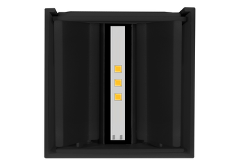 Luminario mini cubo con doble salida de luz ajustable independiente para crear efectos geométricos 2W luz cálida de iLumileds