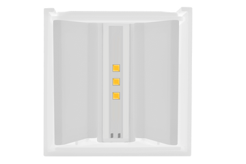 Luminario mini cubo con doble salida de luz ajustable independiente para crear efectos geométricos 2W luz cálida de iLumileds