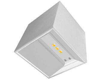Luminario mini cubo con doble salida de luz ajustable independiente para crear efectos geométricos 2W luz cálida de iLumileds