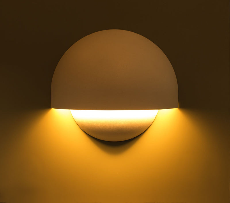 Luminario doble semicírculo para muro 10W luz cálida de iLumileds