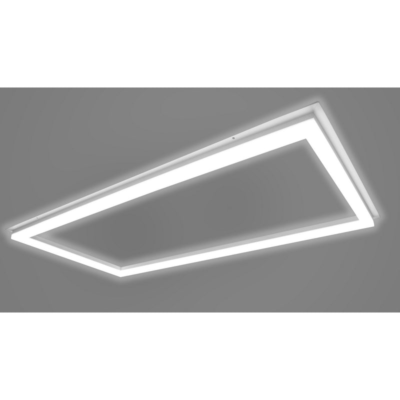 Luminario marco luminoso 48W 29.5x119.5cm para plafón reticular o suspender de iLumileds