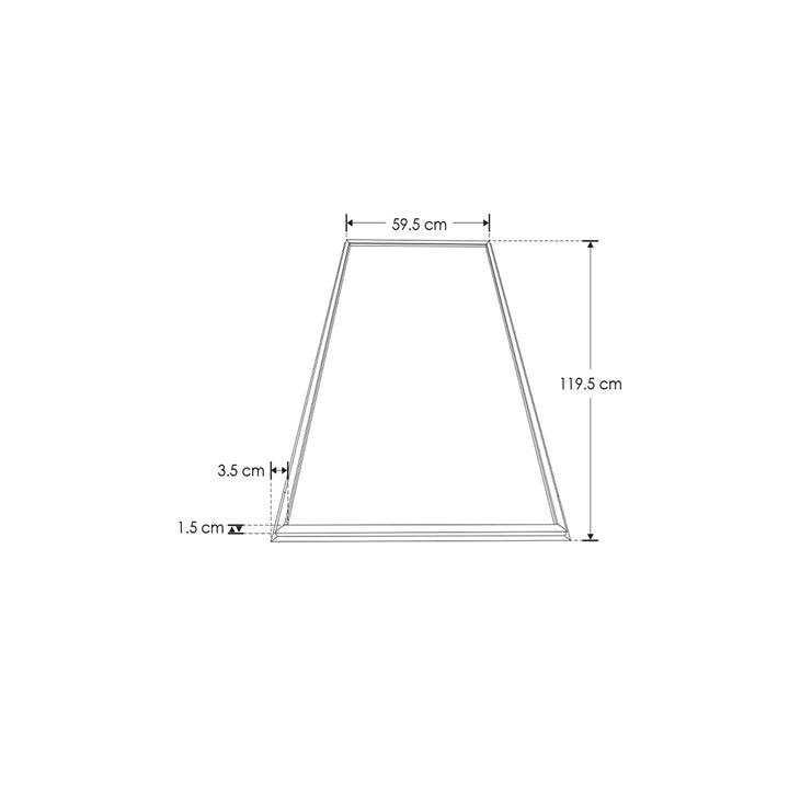 Luminario marco luminoso 60W 59.5x119.5cm para plafón reticular o suspender de iLumileds