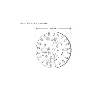Módulo LED tipo pastilla 15W 130Vca opciones color de luz Neutro Cálido / Neutro Frío de iLumileds