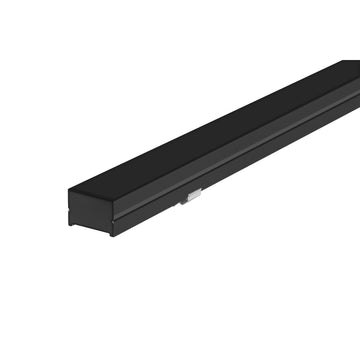 Kit de perfil de aluminio PA1612NKIT -L:2m A:1.6cm Al:1.1cm- para tira LED, incluye difusor acrílico, 2 tapas laterales y 2 grapas de sujeción