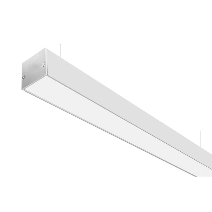 Luminario lineal para suspender 1.50m de longitud con difusor plano 60W 127V opciones color de luz de iLumileds